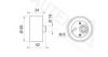 VW 077109243A Tensioner Pulley, timing belt
